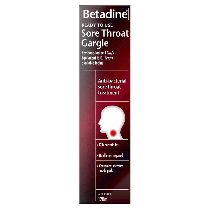 Betadine Sore Throat Ready To Use 120ml