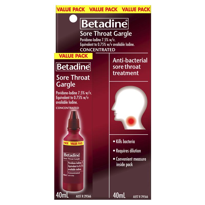 Betadine Sore Throat Gargle 40ml