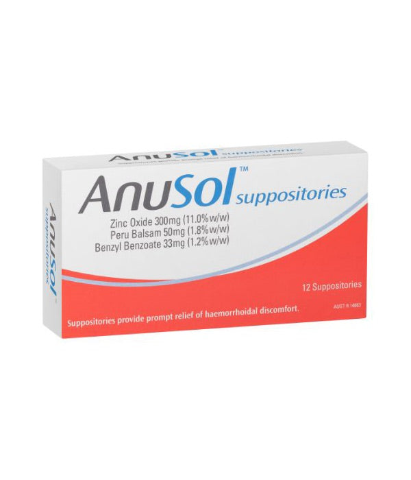 AnuSol Suppositories 12 Pack