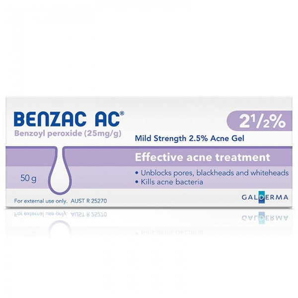 Benzac AC Gel 2.5% 50g